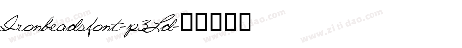 Ironbeadsfont-p3Ld字体转换