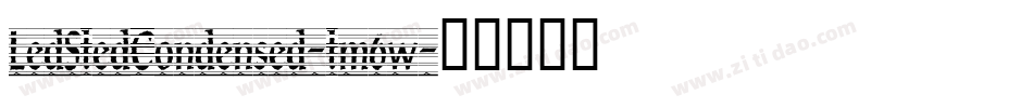 LedSledCondensed-lm6w字体转换