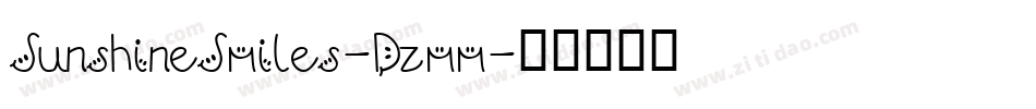 SunshineSmiles-Dzmm字体转换