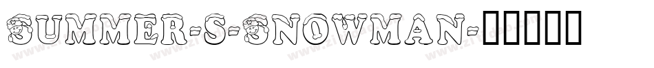Summer-s-Snowman字体转换