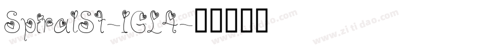 SpiralSt-1GL4字体转换