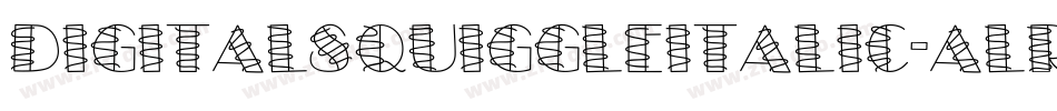 DigitalSquiggleItalic-ALRrm字体转换