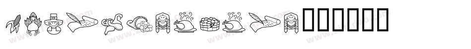 Thanksgiving字体转换