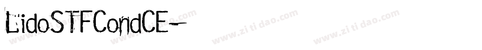 LidoSTFCondCE字体转换