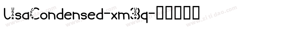 UsaCondensed-xm3q字体转换
