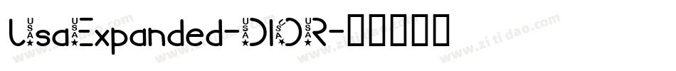 UsaExpanded-DlOR字体转换