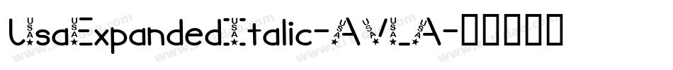 UsaExpandedItalic-AVLA字体转换