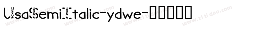 UsaSemiItalic-ydwe字体转换