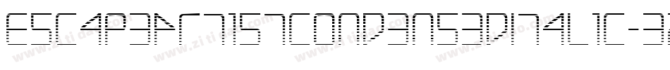 EscapeArtistCondensedItalic-3zl16字体转换 EscapeArtistCondensedItalic-3zl16字体转换