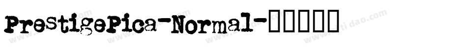 PrestigePica-Normal字体转换