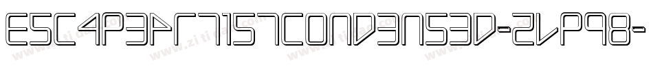 EscapeArtistCondensed-ZVpq8字体转换
