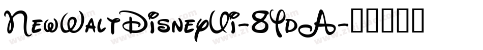 NewWaltDisneyUi-8YdA字体转换