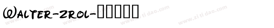 Walter-zrol字体转换