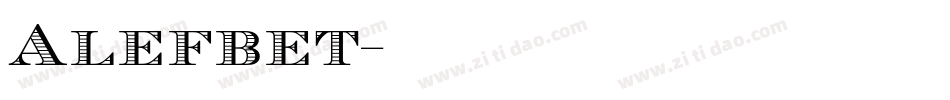 Alefbet字体转换
