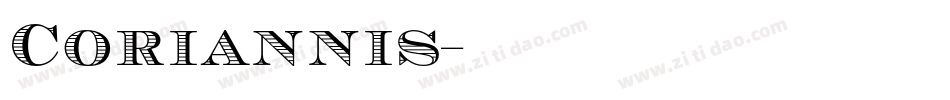 Coriannis字体转换