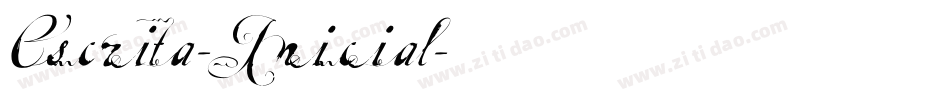 Escrita-Inicial字体转换