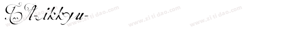 TA-ikkyu字体转换