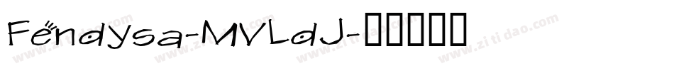 Fendysa-MVLdJ字体转换
