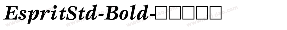 EspritStd-Bold字体转换