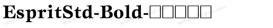 EspritStd-Bold字体转换