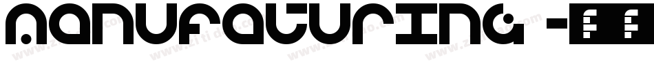 manufaturing字体转换