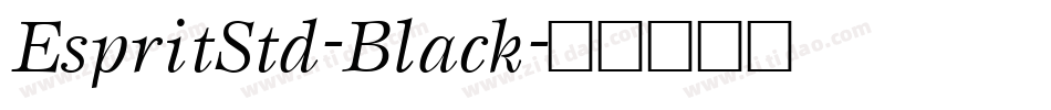 EspritStd-Black字体转换