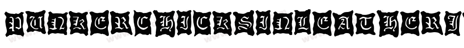 PunkerChicksinLeatherJackets字体转换