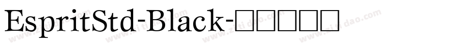 EspritStd-Black字体转换
