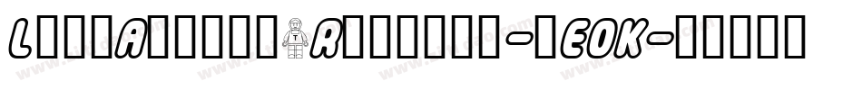 LegoAlfabetRegular-pEOK字体转换