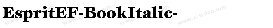 EspritEF-BookItalic字体转换