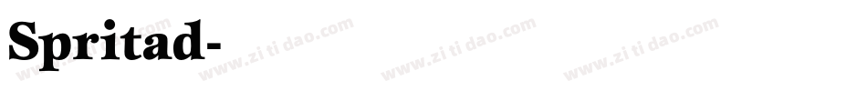 Spritad字体转换