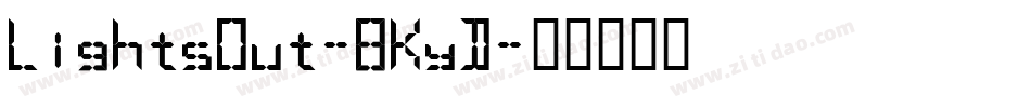 LightsOut-8KyD字体转换