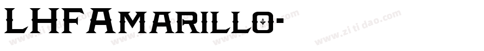 LHFAmarillo字体转换