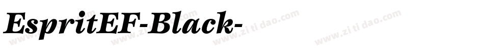 EspritEF-Black字体转换