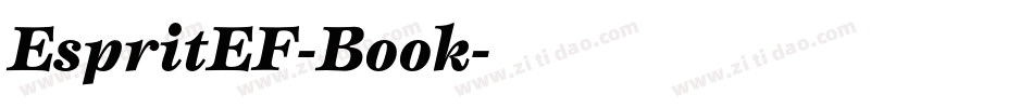 EspritEF-Book字体转换