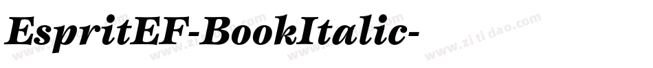 EspritEF-BookItalic字体转换