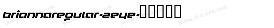 BriannaRegular-2eye字体转换