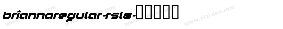 BriannaRegular-R5l6字体转换