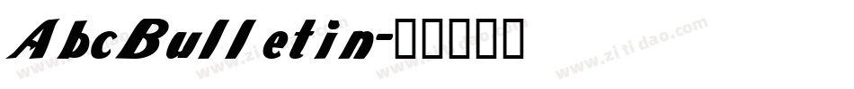 AbcBulletin字体转换