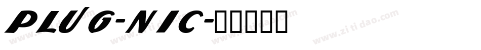 PLUG-NIC字体转换