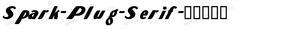 Spark-Plug-Serif字体转换