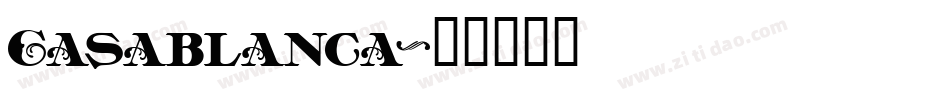 Casablanca字体转换