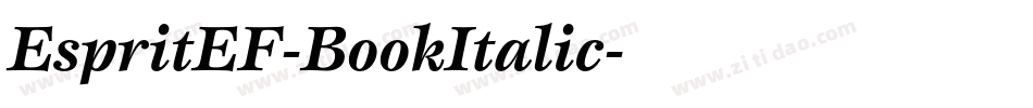 EspritEF-BookItalic字体转换