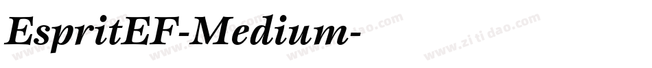 EspritEF-Medium字体转换