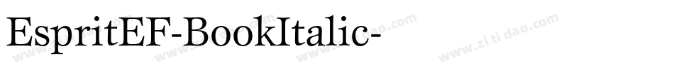 EspritEF-BookItalic字体转换