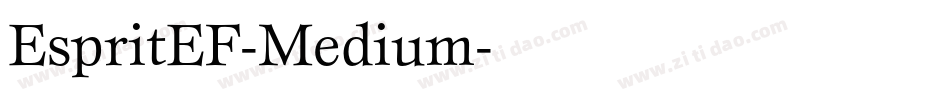 EspritEF-Medium字体转换