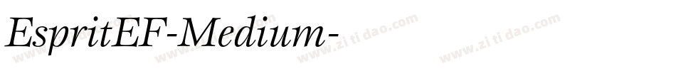 EspritEF-Medium字体转换