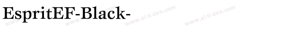 EspritEF-Black字体转换