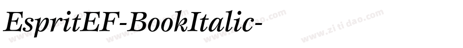EspritEF-BookItalic字体转换