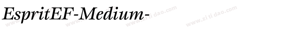 EspritEF-Medium字体转换